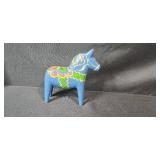 Hawaii Big Island Book, Painted Horse Figurine, and Decorative Hand Fan Set
