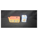 Vintage Baby Keepsake Group with Embroidered Linens, Decorative Boxes, and Collectibles