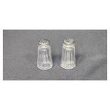 Set of Vintage Serving Trays with Farberware Crumb Catcher and Glass Salt & Pepper Shakers