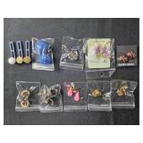 Collection of Vintage and Costume Earrings and Pins
