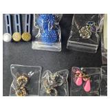 Collection of Vintage and Costume Earrings and Pins