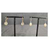 Collection of Assorted Earrings including Dangle, Stud, and Hoop Styles - displays not inc