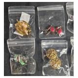 Collection of Assorted Earrings including Dangle, Stud, and Hoop Styles - displays not inc
