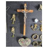 Assorted Vintage Jewelry, Religious Items, and Fast & Furious Dog Tag Set