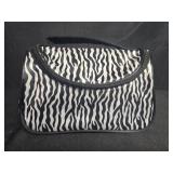 Assorted Costume Rings with Mini Ceramic Holder and Zebra Print Bag