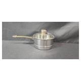Kitchenware Collection with Stainless Steel Saucepans and Assorted Bowls