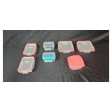Set of Food Storage Containers Including Pyrex and SnapLock
