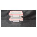 Set of Food Storage Containers Including Pyrex and SnapLock