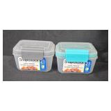 Set of Food Storage Containers Including Pyrex and SnapLock