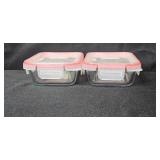Set of Food Storage Containers Including Pyrex and SnapLock