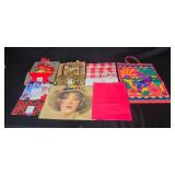 Collection of Assorted Gift Bags and Holiday Gift Wrap