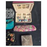 Collection of Jewelry Boxes, Decorative Pouches, and Trinket Cases