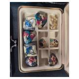 Collection of Jewelry Boxes, Decorative Pouches, and Trinket Cases
