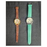Lot of 2 Wristwatches - Lorus Mickey Mouse and Novelty Quote Watch