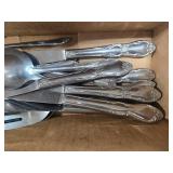 Set of Vintage Silverplate Flatware Including Knives and Forks