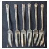 Set of Vintage Silverplate Flatware Including Knives and Forks