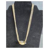 Assorted Vintage Costume Jewelry Collection with Necklace, Brooches, and Earrings - display not inc
