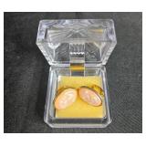 Plastic Jewelry Presentation Box & Collection of Vintage Costume Jewelry Earrings, Brooch, and Chain