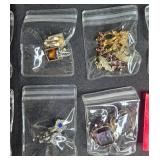Vintage and Costume Jewelry Collection Including Earrings and Pins