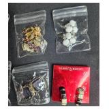 Vintage and Costume Jewelry Collection Including Earrings and Pins