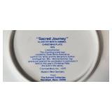 1976 Schmid Christmas Plate Sacred Journey by Sister Berta Hummel with Box