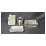 Food Network Stainless Steel Stacked Steamer Set with Baking Pans