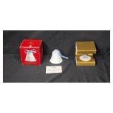 Lladro 1998 Christmas Bell Ornament with Box and Certificate