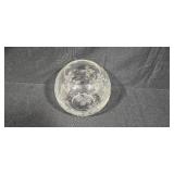 Wedgwood Interiors Crystal Vase with Etched Floral Design and Box