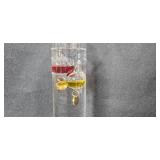 Galileo Liquid Thermometer with Multicolor Spheres and Original Box