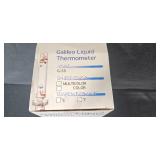 Galileo Liquid Thermometer with Multicolor Spheres and Original Box