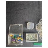 Assorted Jewelry Making Supplies with Beads, Clasps, and Findings
