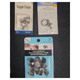 Assorted Jewelry Making Supplies with Beads, Clasps, and Findings