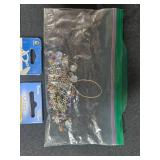 Assorted Jewelry Making Supplies with Beads, Clasps, and Findings