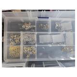 Jewelry Making Lot with Beads, Findings, and Compartment Organizers - display not inc