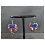 Collection of Costume Jewelry with Americana Necklace and Earrings - displays not inc