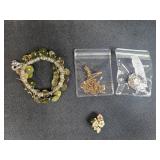 Collection of Costume Jewelry with Americana Necklace and Earrings - displays not inc