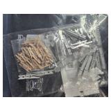 Mini Wooden Clothespins and Mini Plastic Clip Display Cases Assortment
