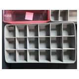 Collection of 5 Plastic Drawer Organizers and Trays