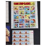 Collection of Unused U.S. Postage Stamp Sheets and Blocks