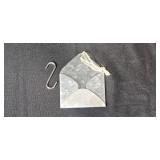 Silvestri Holiday Ornament in Box and Metal Envelope Wall Pocket