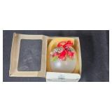 Silvestri Holiday Ornament in Box and Metal Envelope Wall Pocket