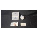 Lladro 1991 Porcelain Christmas Ornament with Box and Certificates