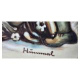 Set of 4 Collector Plates - Hummel Christmas 1972, 1974, 1975 & Hand-Painted Floral