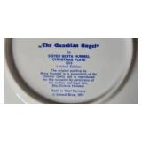 Set of 4 Collector Plates - Hummel Christmas 1972, 1974, 1975 & Hand-Painted Floral
