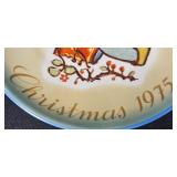 Set of 4 Collector Plates - Hummel Christmas 1972, 1974, 1975 & Hand-Painted Floral