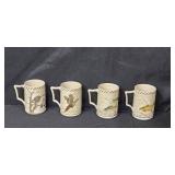 Set of Lenox Riverwood Wildlife Mugs by Catherine McClung