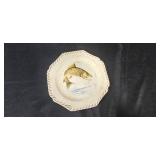 Lenox Riverwood Wildlife Plate and Mug Set - Trout, Duck, and Bass Designs