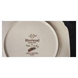 Lenox Riverwood Wildlife Plate and Mug Set - Trout, Duck, and Bass Designs