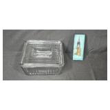 Glass Storage Container with Lid and Wild Eye Designs Bottle Stopper