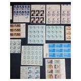 Large Collection of Vintage US Postage Stamp Sheets and Blocks